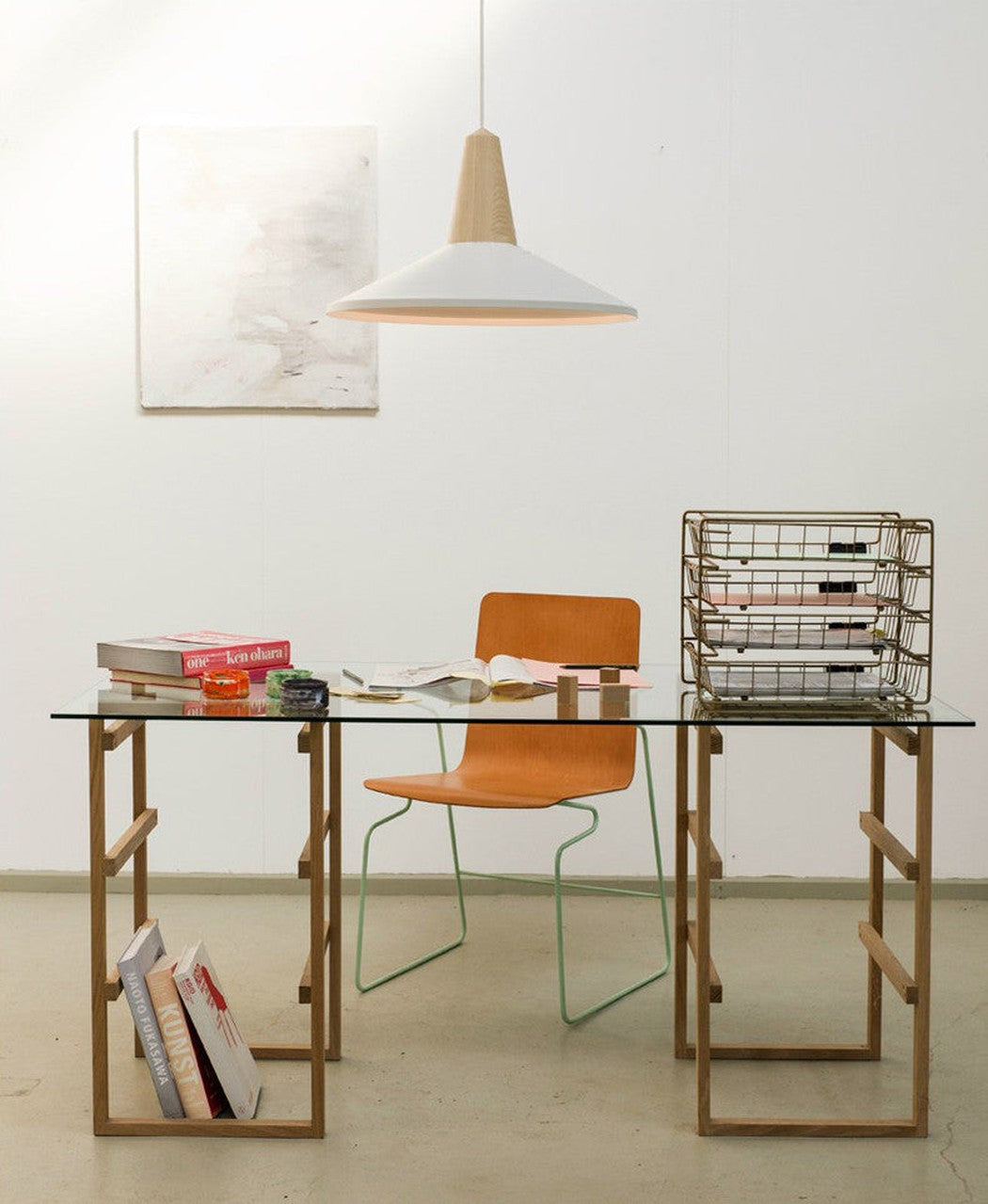 Minimalist Scandinavian Wooden Pendant Light. Modern Ceiling Light