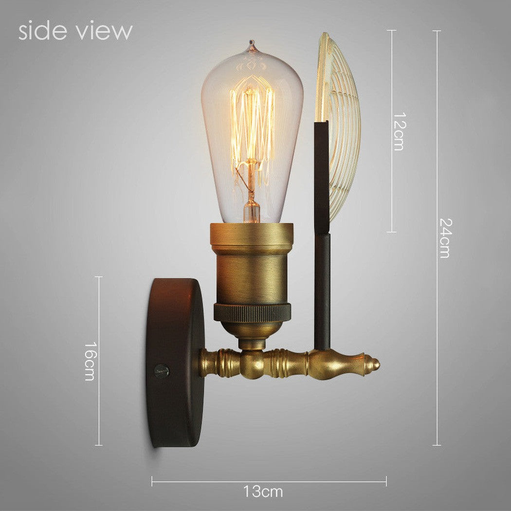 Huberman Fresnel Lens Brass Fitting Wall Light
