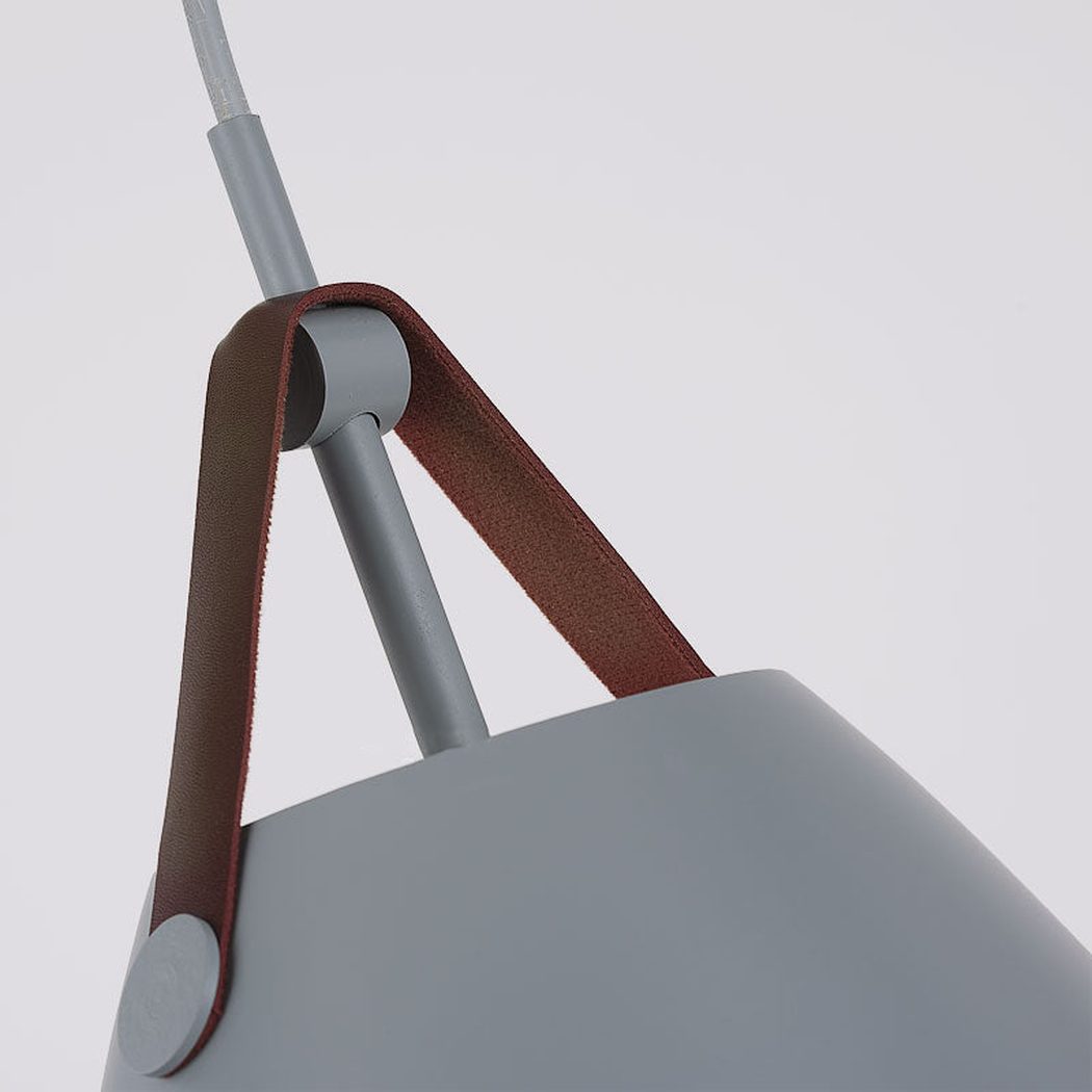Leather Strap Suspension Minimalist Pendant Light
