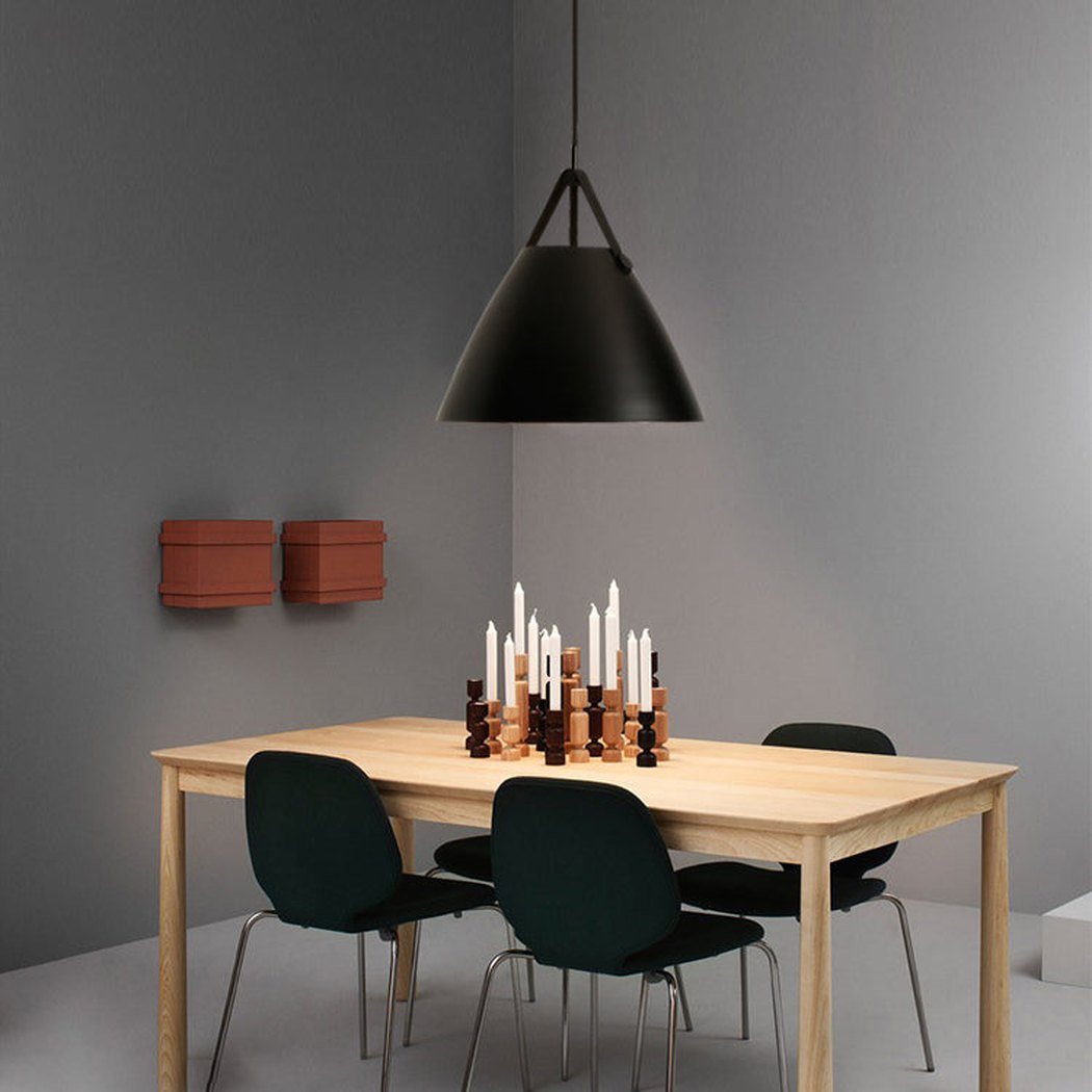 Leather Strap Suspension Minimalist Pendant Light