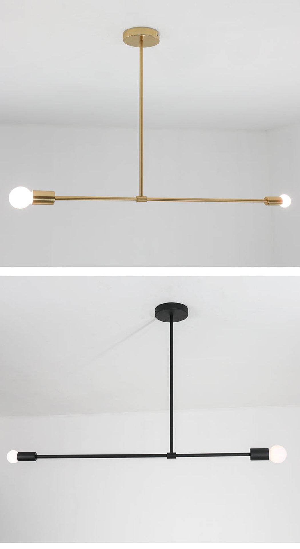 Surry Hills 2 Bulbs Modern Minimalist Line Pendant Light