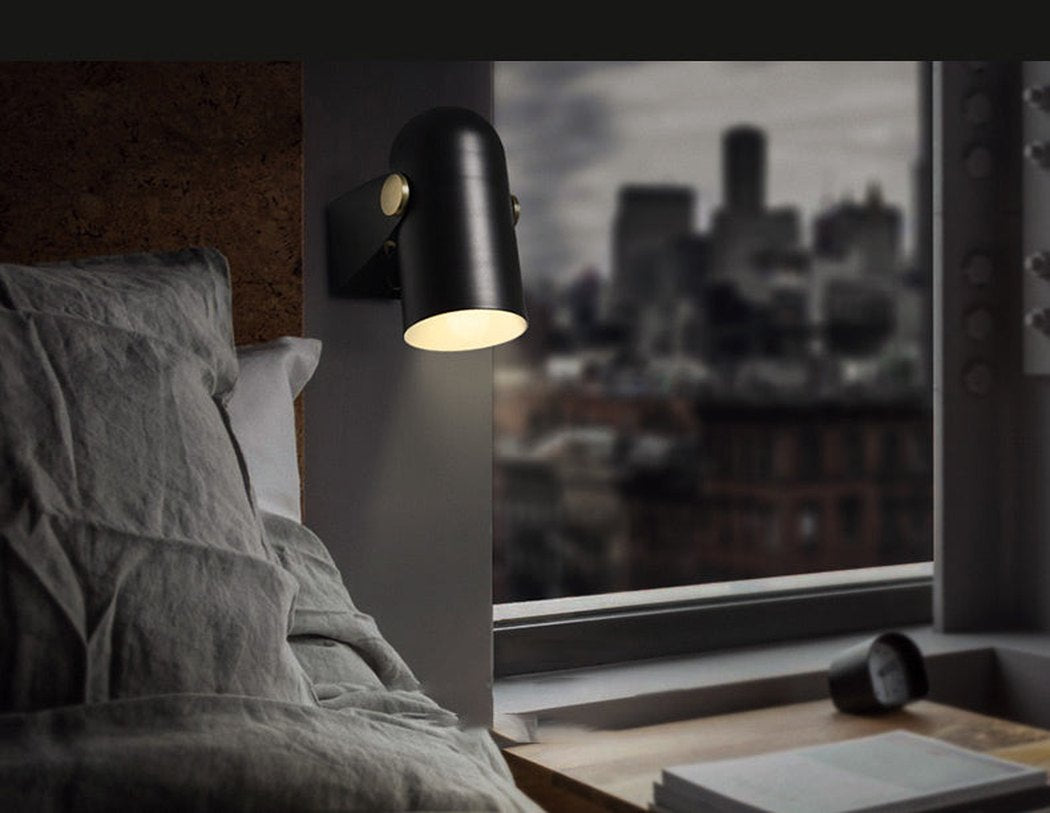 Black Spotlight Minimalist Wall Light