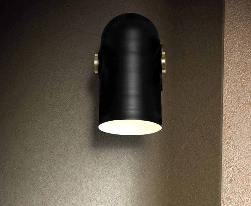 Black Spotlight Minimalist Wall Light