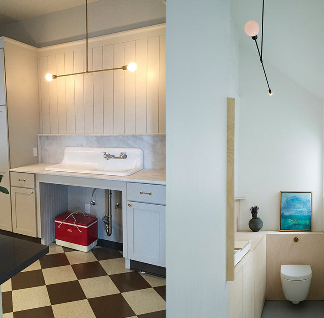 Surry Hills 2 Bulbs Modern Minimalist Line Pendant Light
