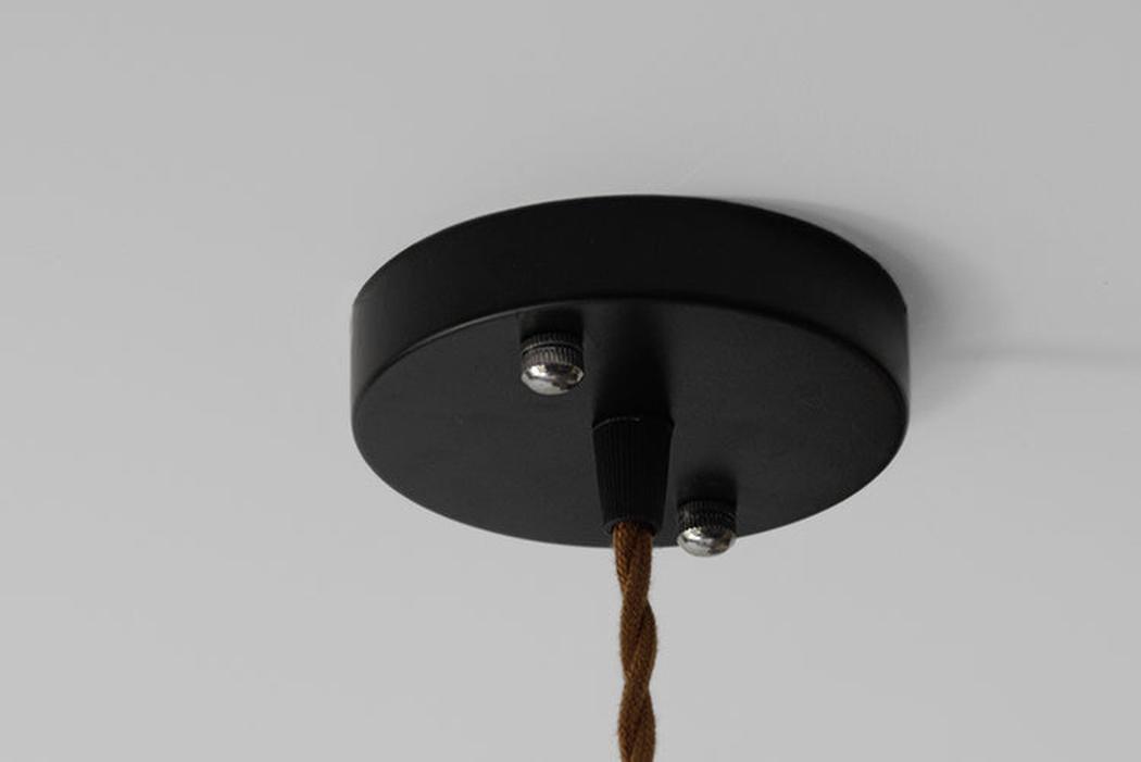 Black ceiling rose