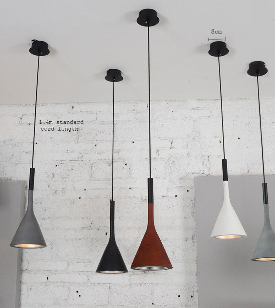 Aplomb Replica Concrete Cement Pendant Ceiling Light. Modern contemporary design.