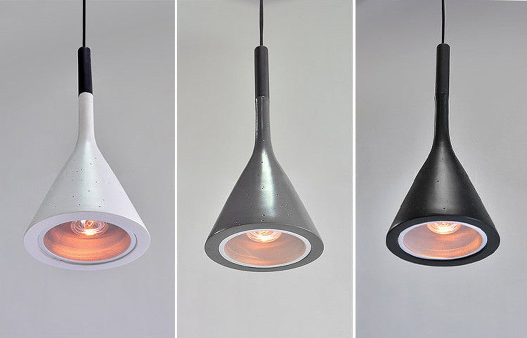 Aplomb Replica Concrete Cement Pendant Ceiling Light. Modern contemporary design.