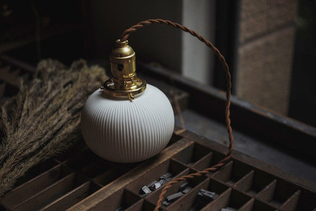 art deco ceramic pendant light trio anemone