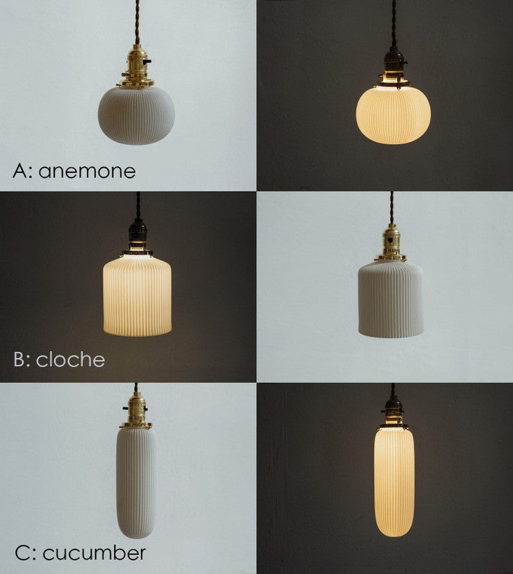 art deco ceramic pendant light trio model on off