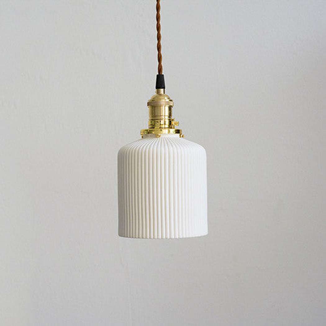 art deco ceramic pendant light cloche
