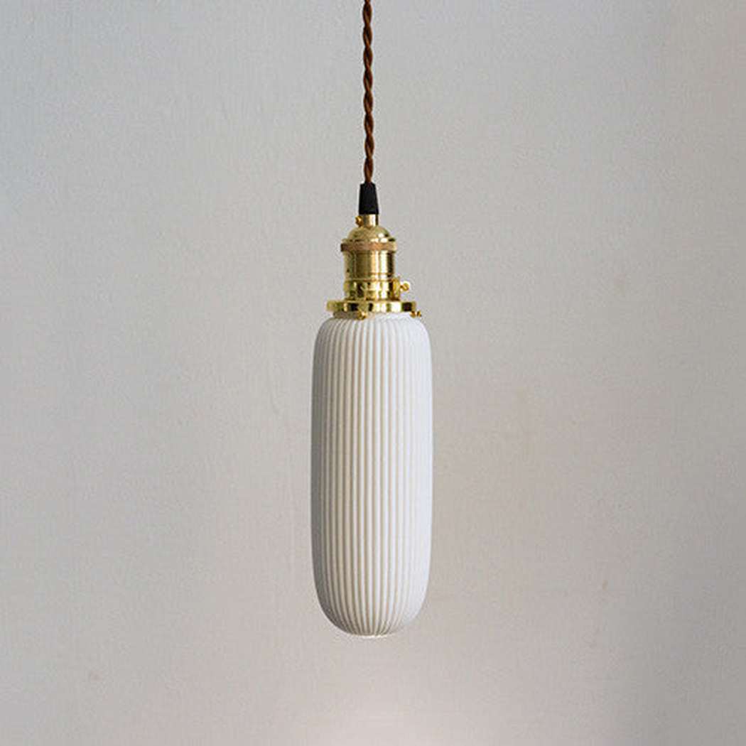 art deco ceramic pendant light cucumber