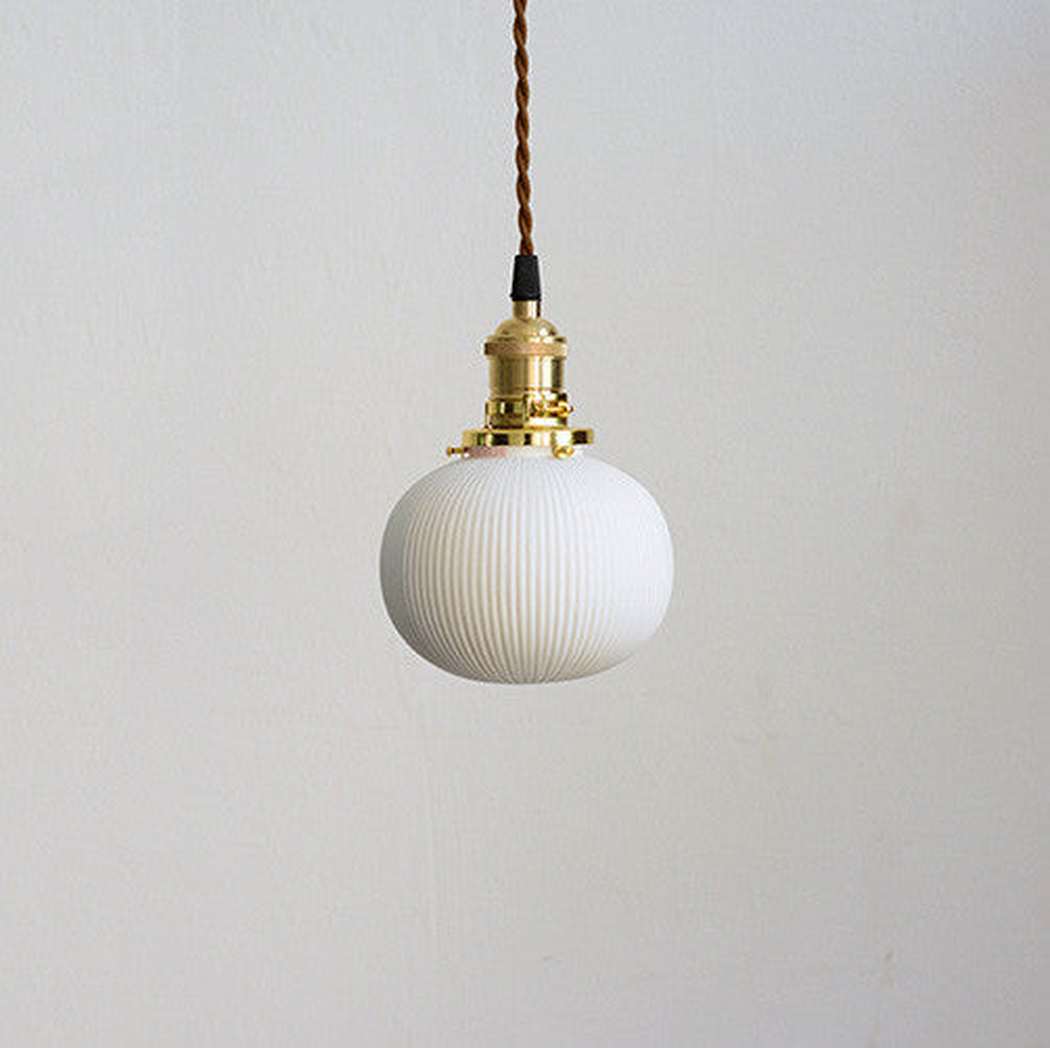 art deco ceramic pendant light anemone