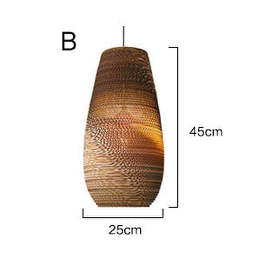 Luminaria Corrugated Board Pendant Light