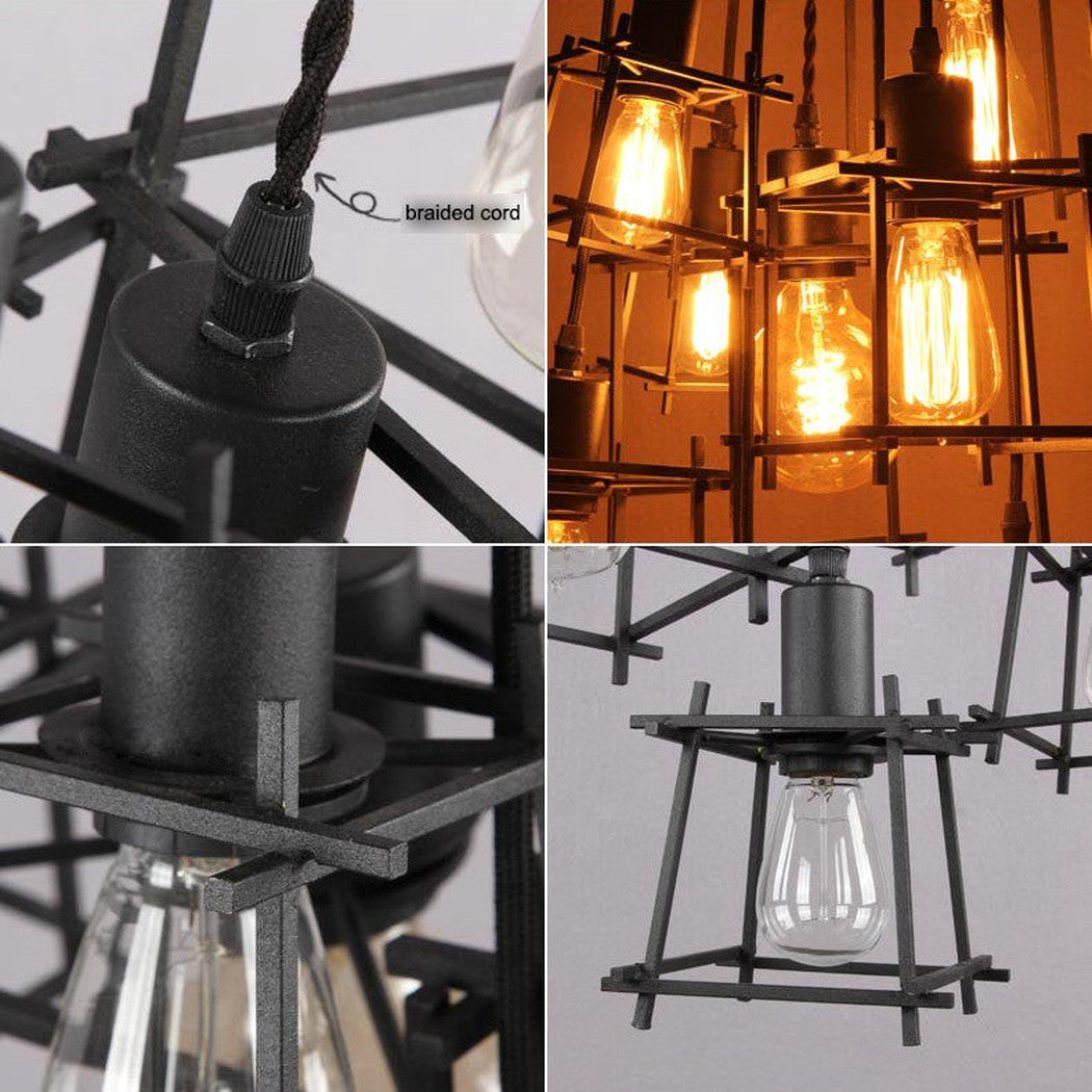 Bismuth Cube Cluster Pendant Light Chandelier - details