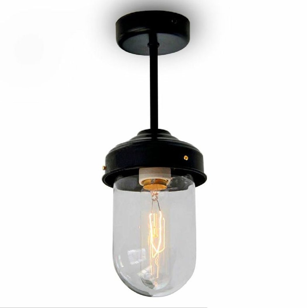 Glass Dome Retro Vintage Style Ceiling Light.
