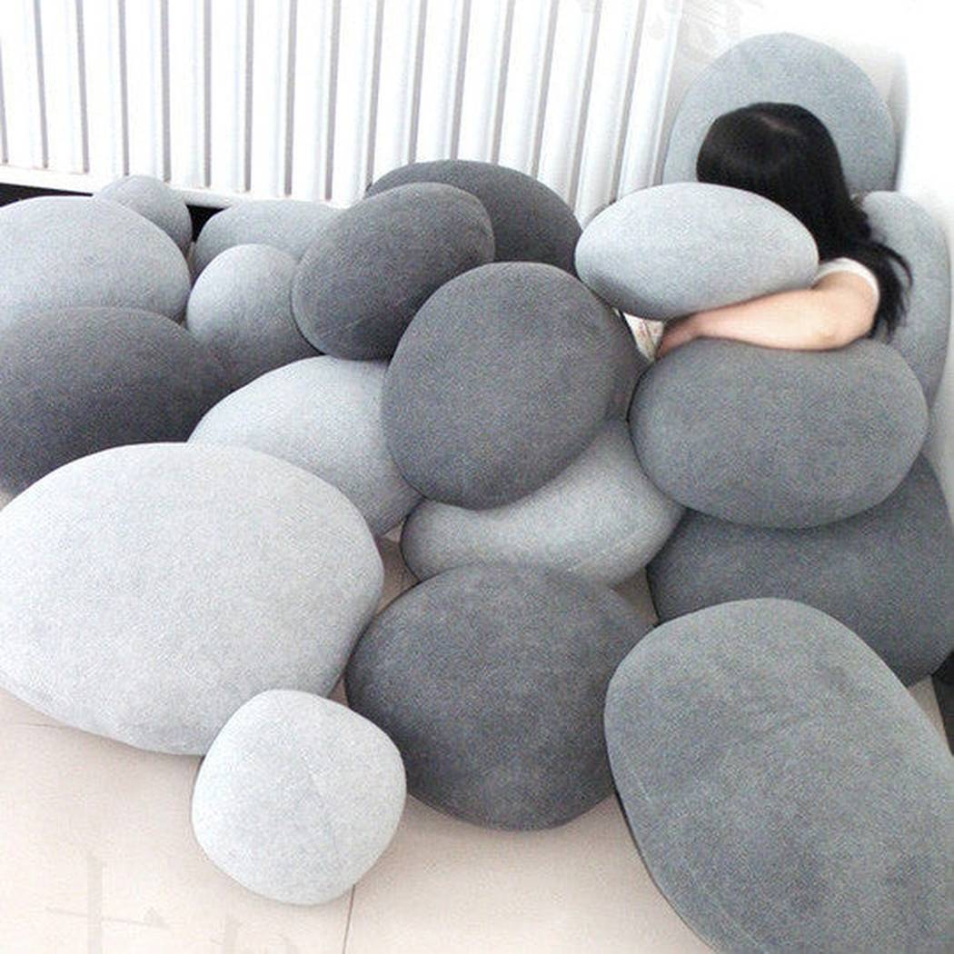 Pebble Stone Pillow Cushion Cover (Pack of 6)