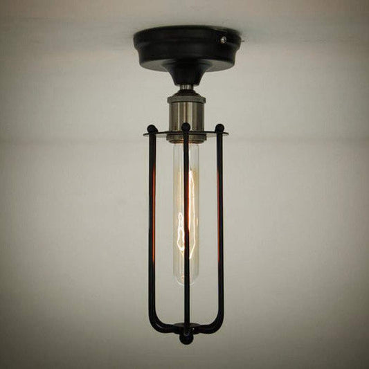 Pencil Cage Industrial Retro Vintage Ceiling Light
