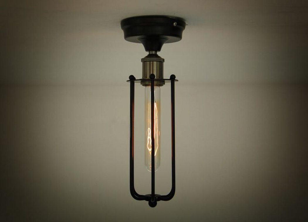 Pencil Cage Industrial Retro Vintage Ceiling Light
