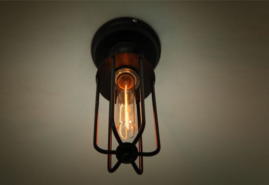 Pencil Cage Industrial Retro Vintage Ceiling Light
