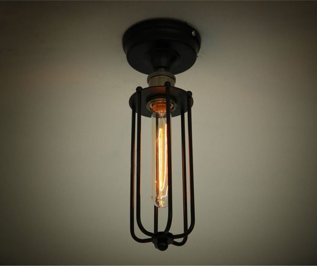 Pencil Cage Industrial Retro Vintage Ceiling Light