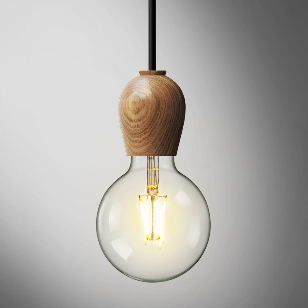 Wooden Socket Minimalist Pendant Light