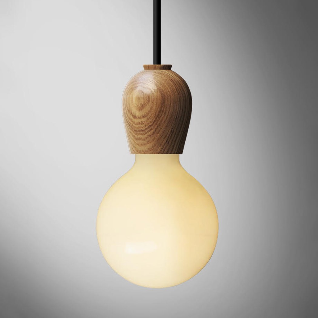 Wooden Socket Minimalist Pendant Light