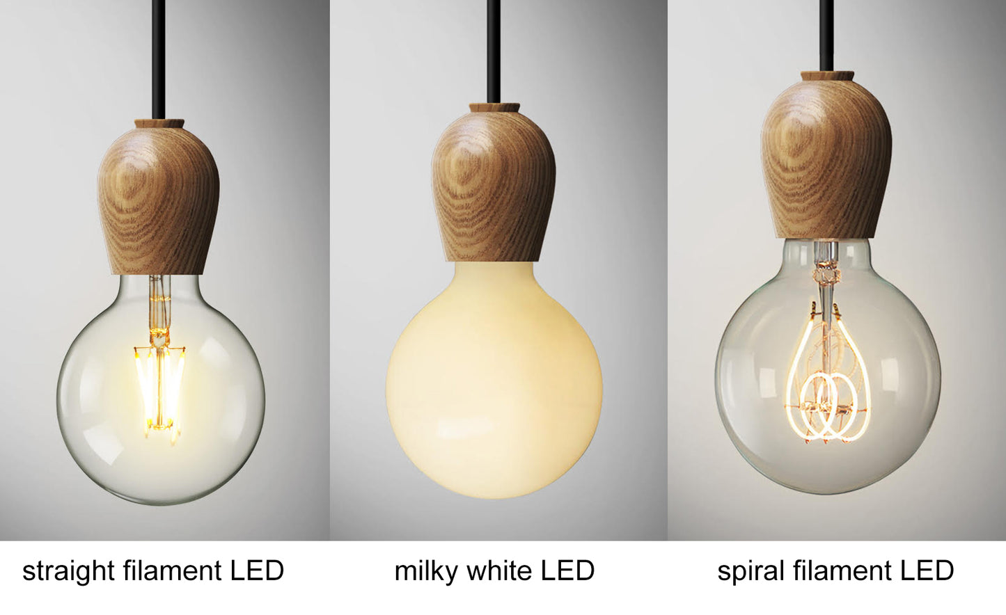 Wooden Socket Minimalist Pendant Light