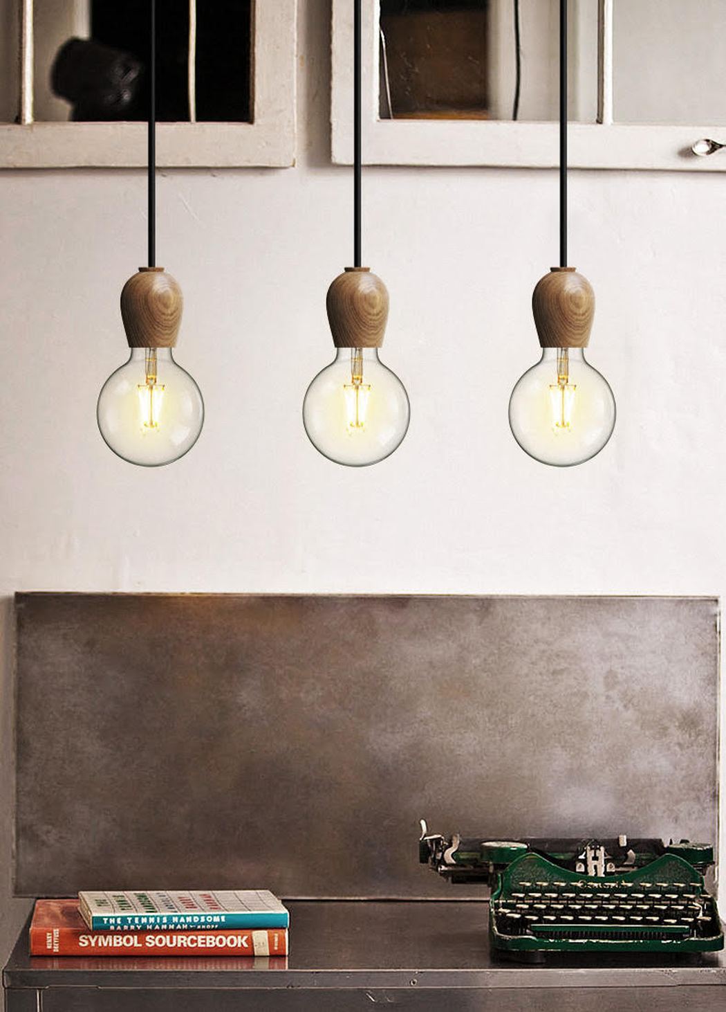 Wooden Socket Minimalist Pendant Light