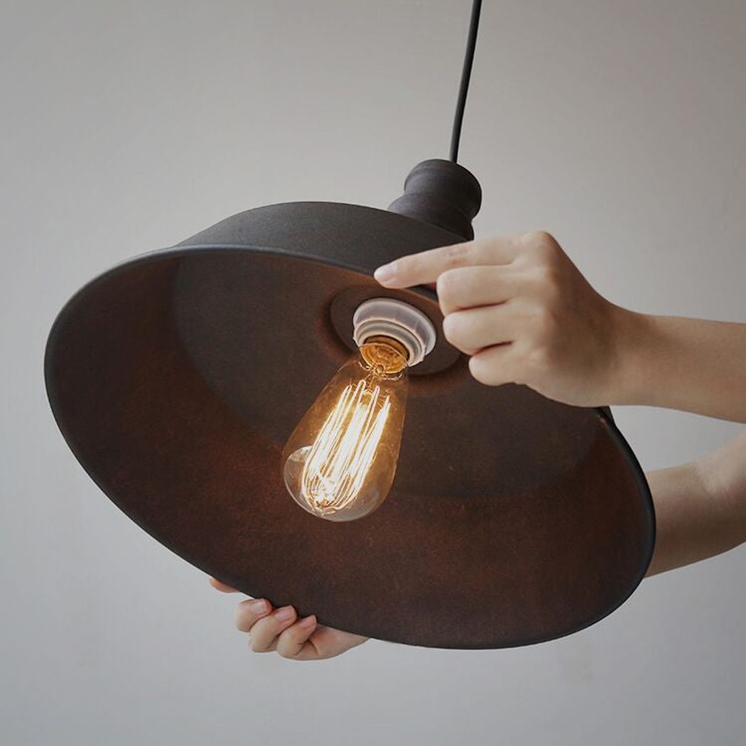Vintage Edison Industrial Pendant Light Rustic brown