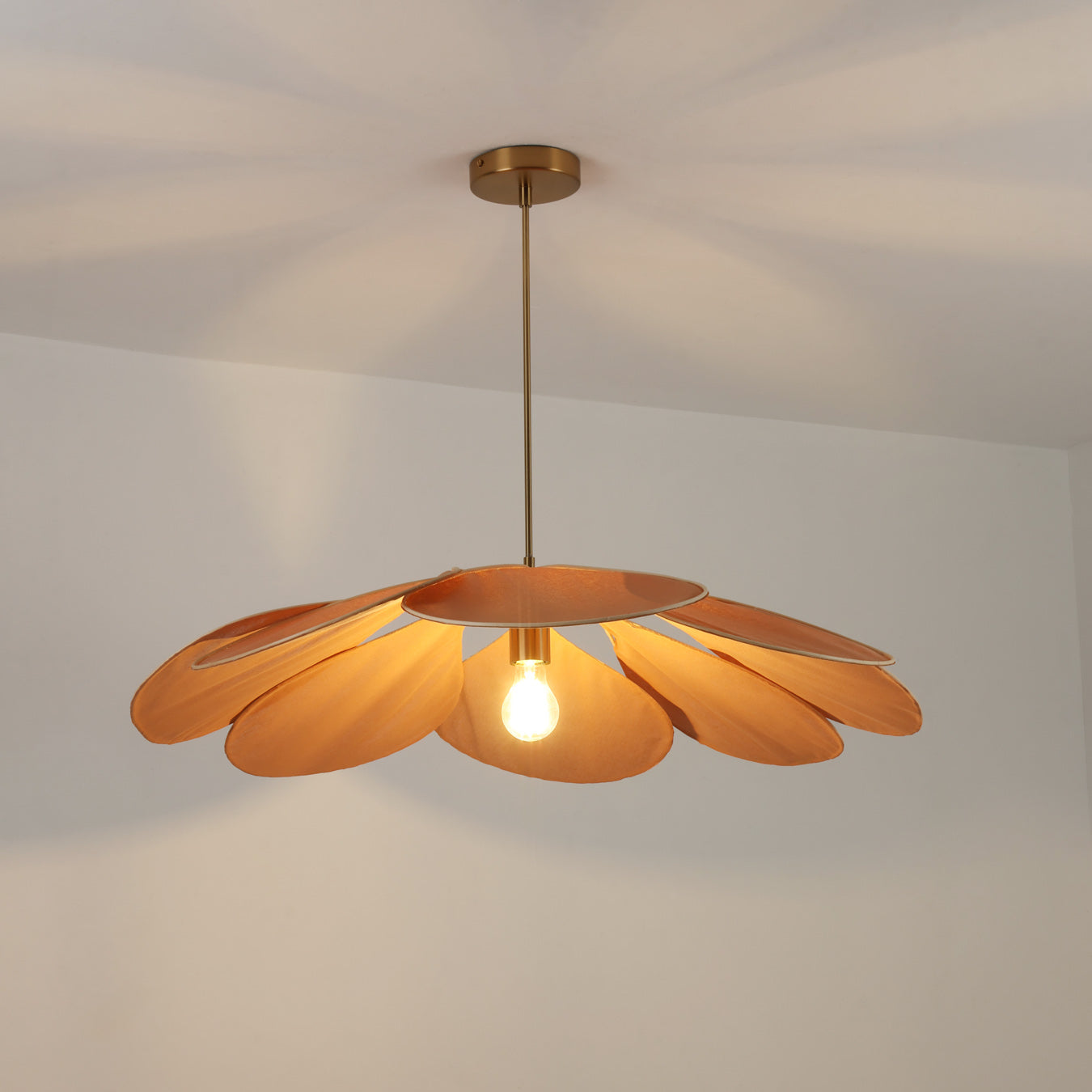 Magnolia Fabric Wabi Sabi Floral Pendant Light