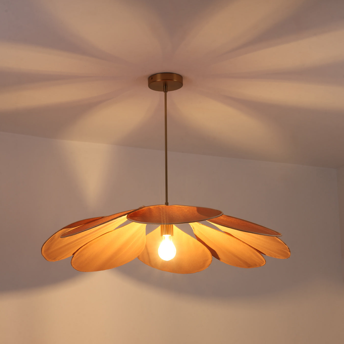 Magnolia Fabric Wabi Sabi Floral Pendant Light