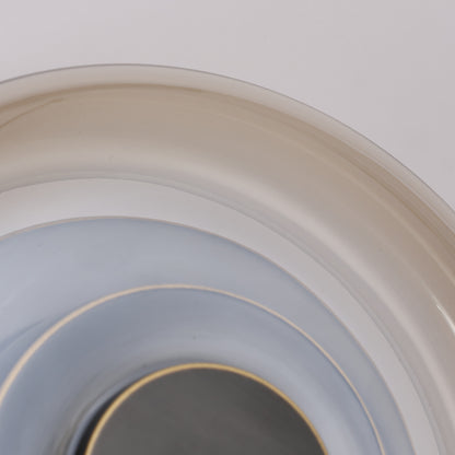 Anthé Circular Dish Glass Wall Light Sconce