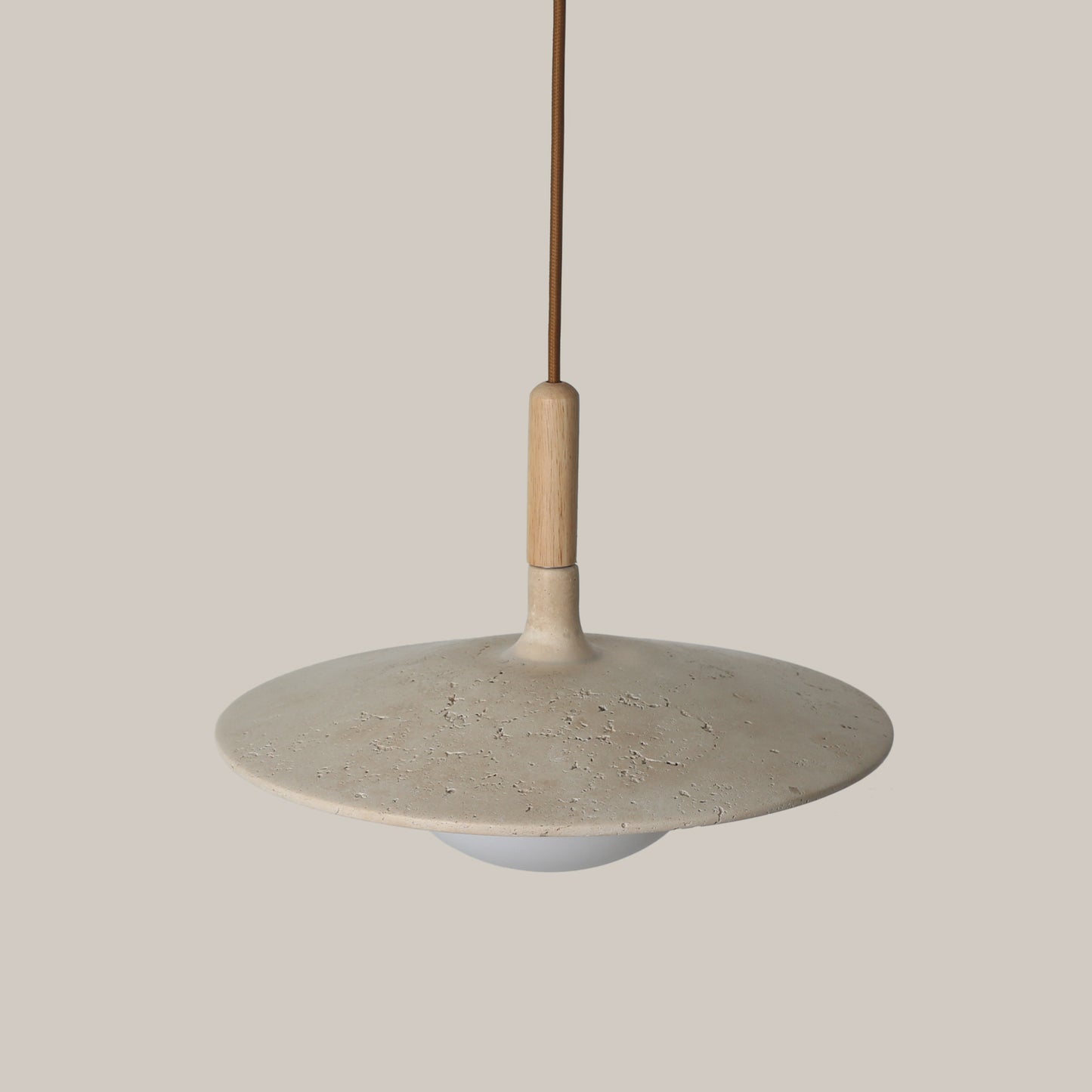 Annadel Sonoma Wood And Stone Japandi Pendant Lights