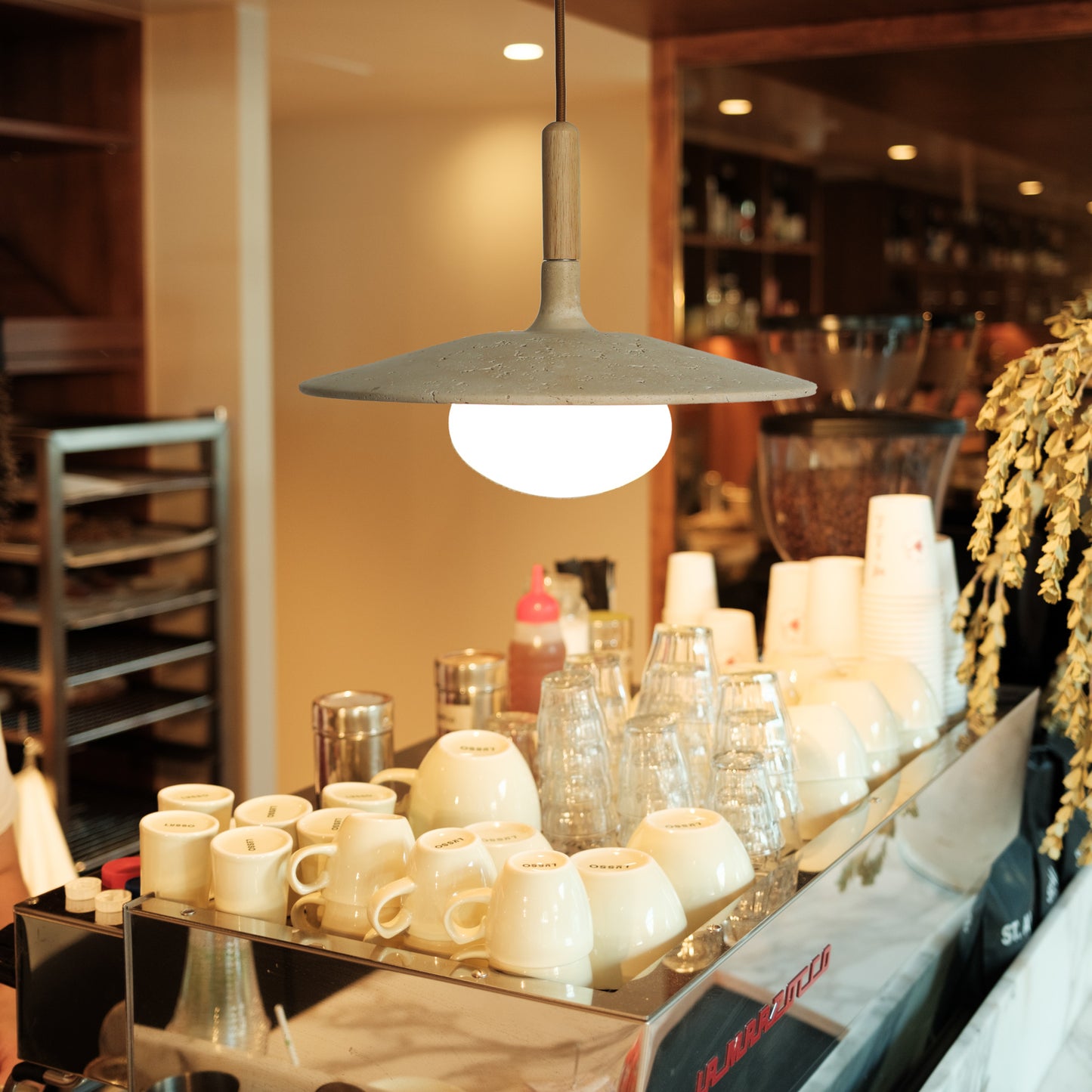 Annadel Sonoma Wood And Stone Japandi Pendant Lights