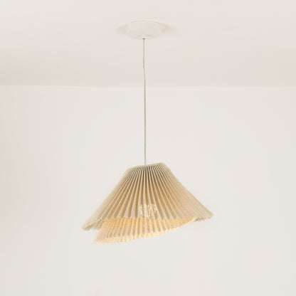 Genoise layered fabric wabi sabi minimalist japandi pendant light