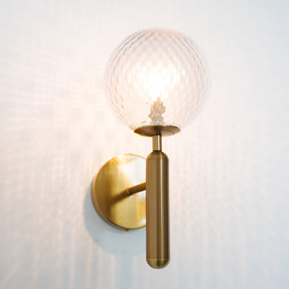 Nostra Minimalist Line Glass Globe Wall Light