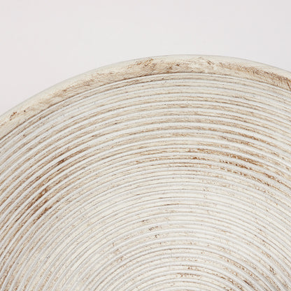 Longleaf Wooden Texture Plate Wall Light In White