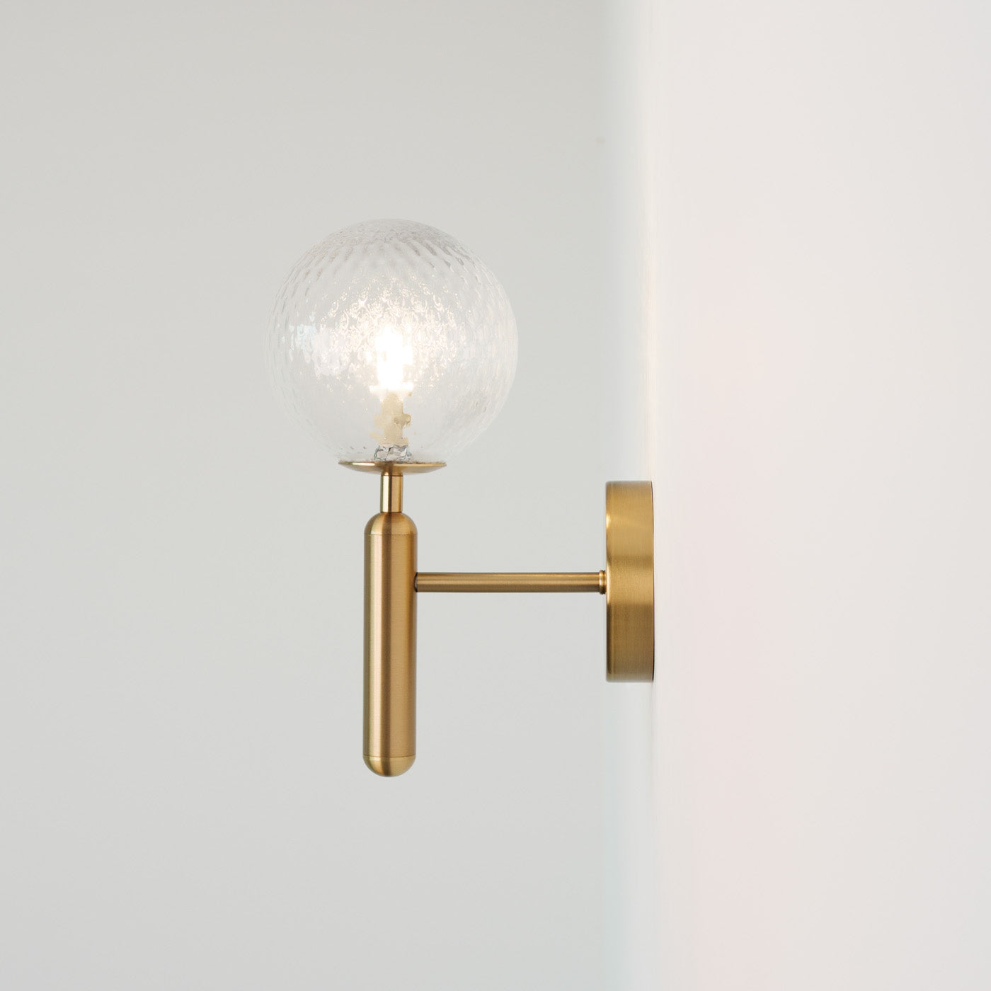 Nostra Minimalist Line Glass Globe Wall Light