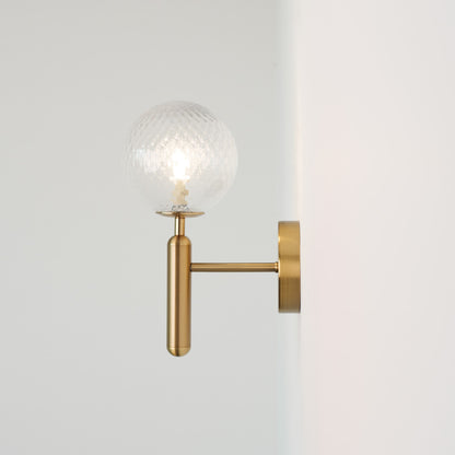 Nostra Minimalist Line Glass Globe Wall Light