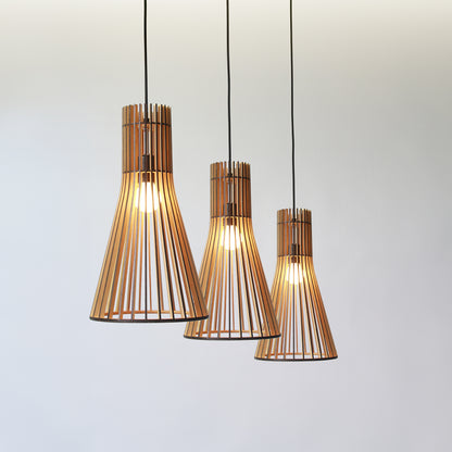 Tredo Wooden Slates Japandi Pendant Light