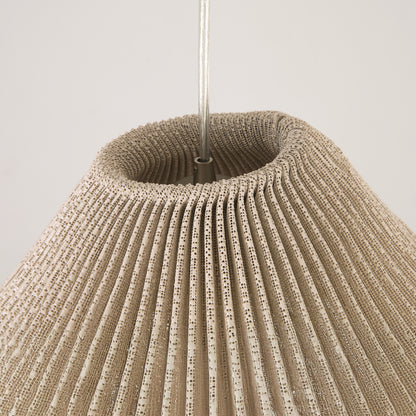 Genoise layered fabric wabi sabi minimalist japandi pendant light