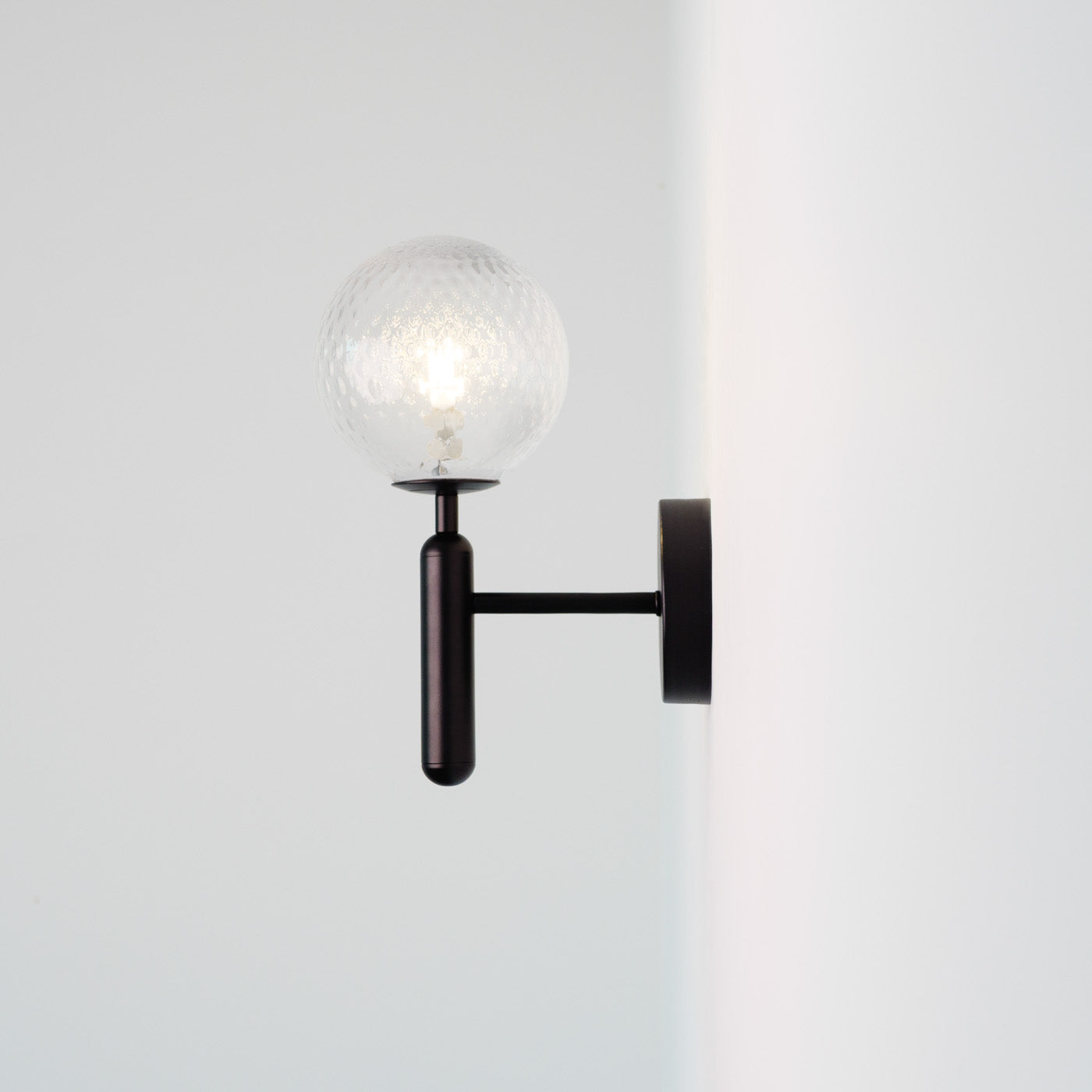 Nostra Minimalist Line Glass Globe Wall Light