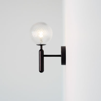 Nostra Minimalist Line Glass Globe Wall Light