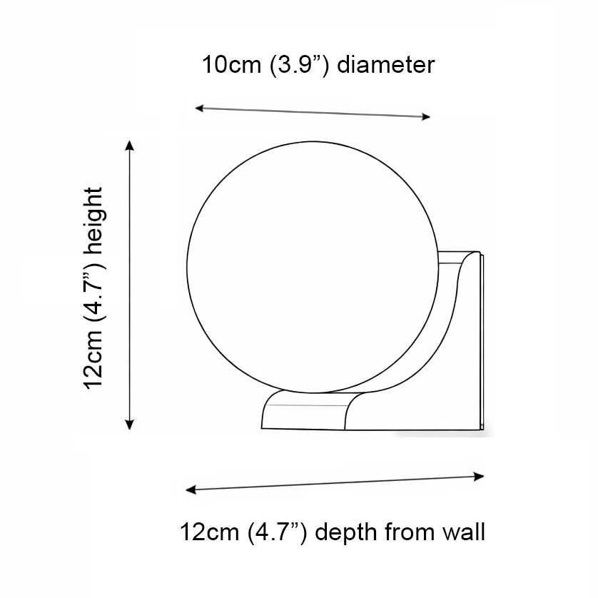 Matteo Midcentury Modern Sphere Wall Light