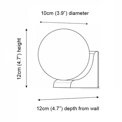 Matteo Midcentury Modern Sphere Wall Light