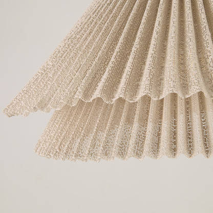Genoise layered fabric wabi sabi minimalist japandi pendant light