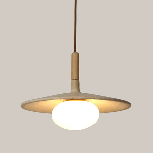 Annadel Sonoma Wood And Stone Japandi Pendant Lights