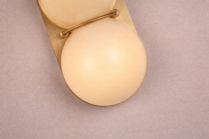 Capella Mid Century Modern Duo Sphere Wall Light Sconce