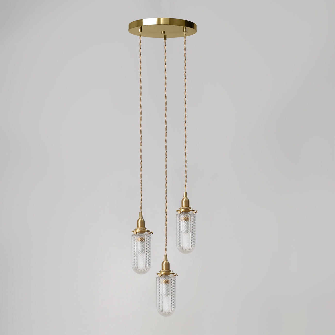 Chartres Faceted Crystal Pendant Light Chandelier