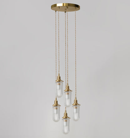 Chartres Faceted Crystal Pendant Light Chandelier